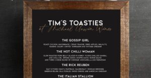 Tim's Toasties Menu